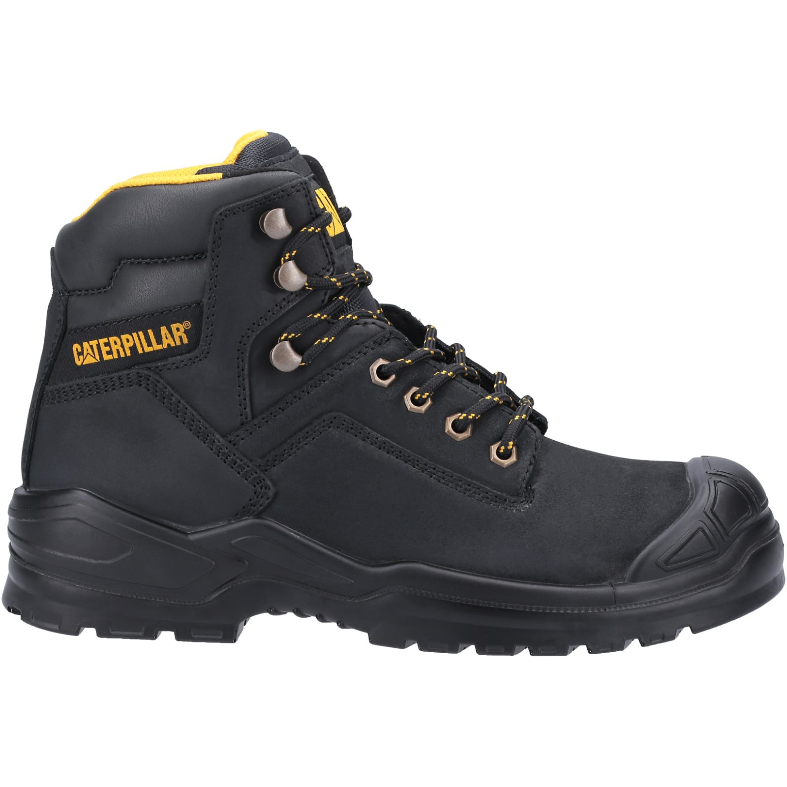 Caterpillar Boots Islamabad - Caterpillar Striver Bump Steel Toe S3 Src Mens Work Boots Black (947065-RUN)